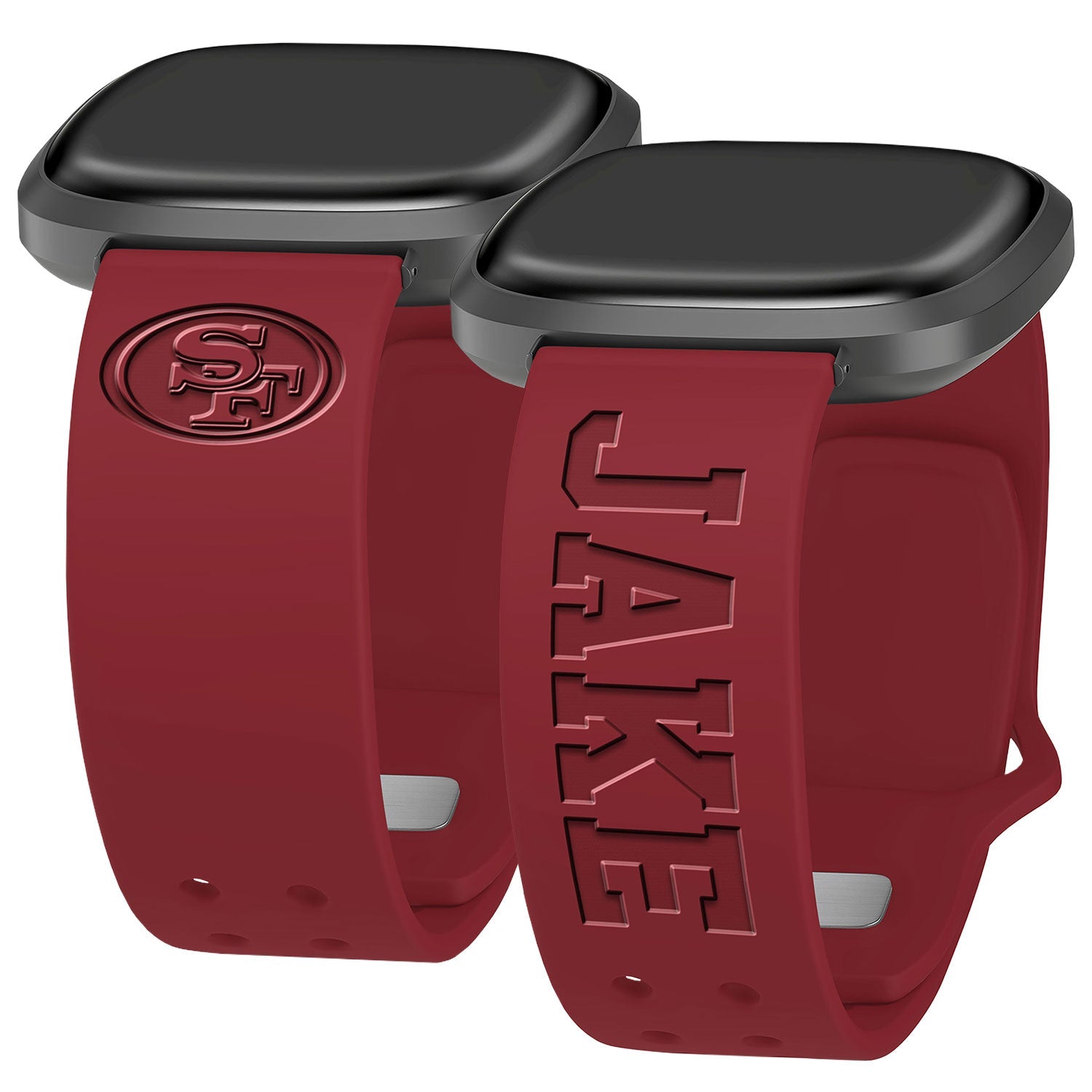 San Francisco 49ers Custom Engraved Fitbit Versa 3 and Sense 1 Watch Band