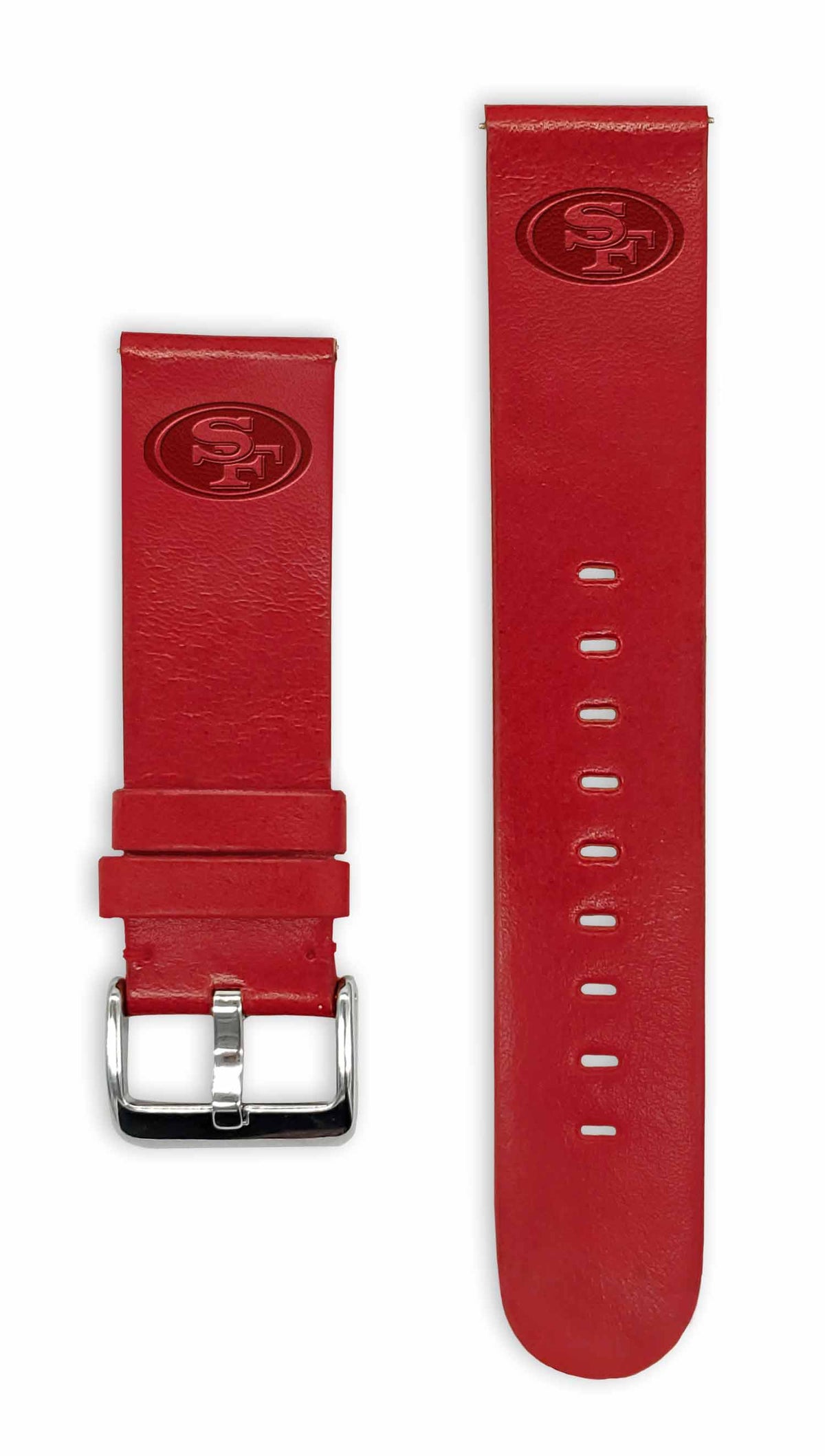 San Francisco 49ers Quick Change Leather Watch Band - USA Sewn - AffinityBands
