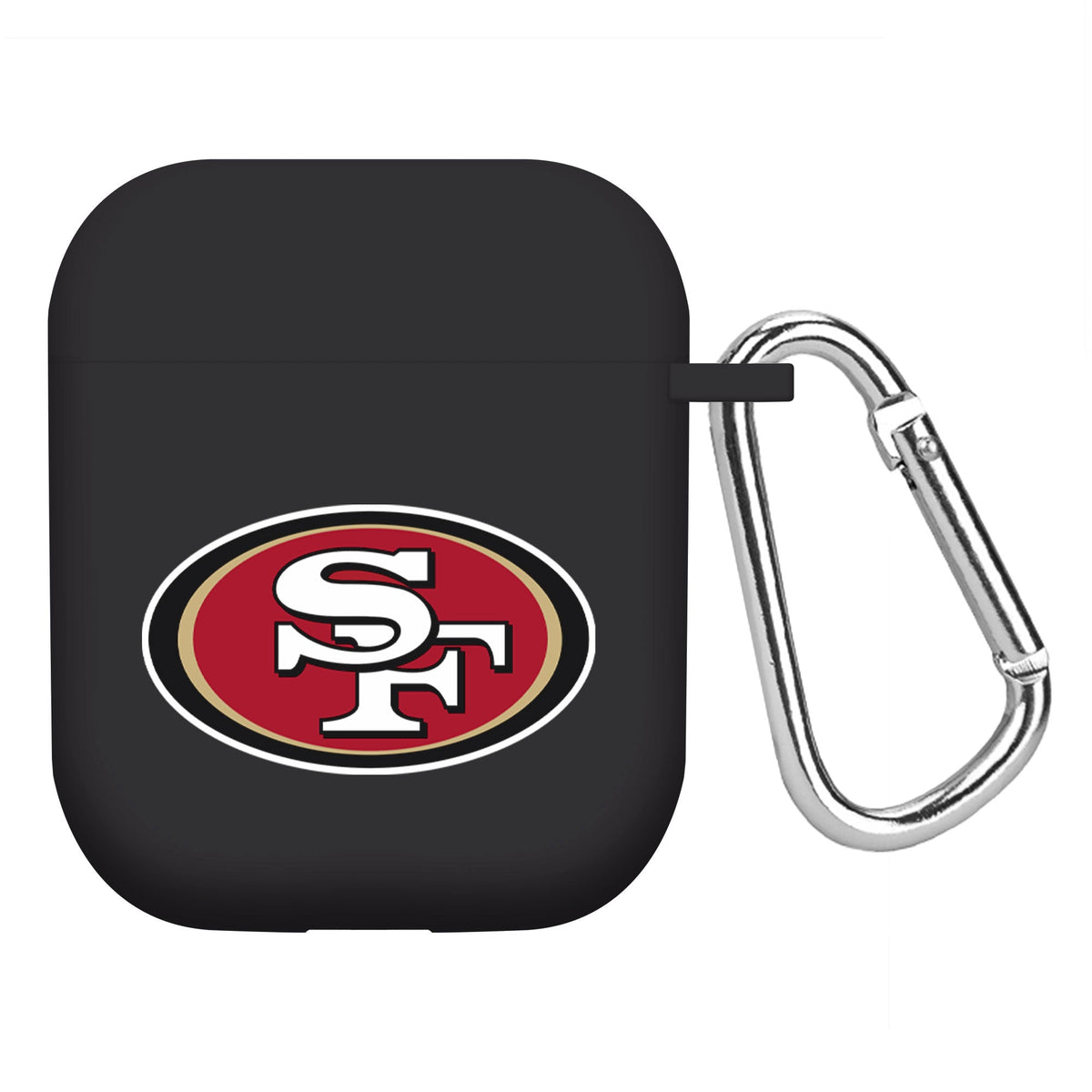 San Francisco 49ers Custom Name HD Apple AirPods Gen 1 &amp; 2 Case Cover (Black)
