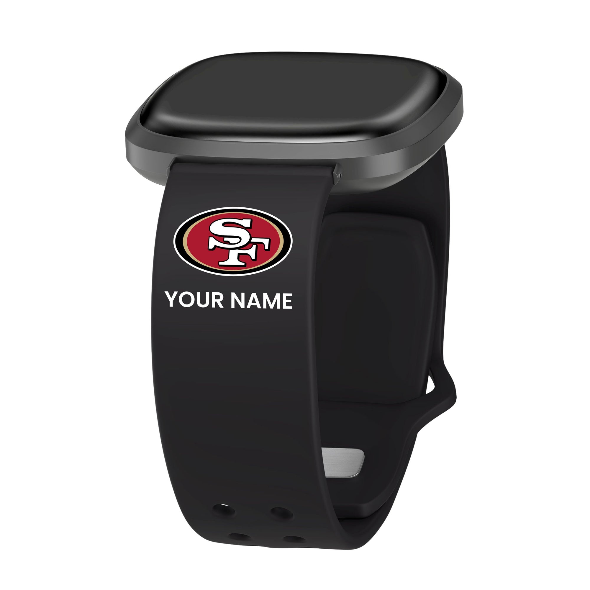 GAME TIME San Francisco 49ers Custom Name HD Fitbit Versa 3 & Sense 1 Watch Band