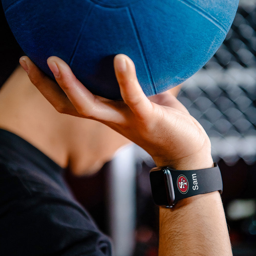 San Francisco 49ers Custom Name HD Apple Watch Band