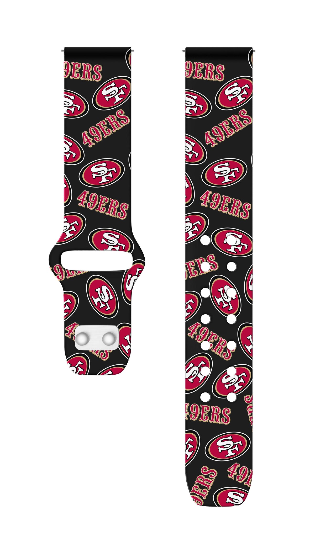 Game Time San Francisco 49ers HD Watch Band Compatible with Samsung Galaxy Watch