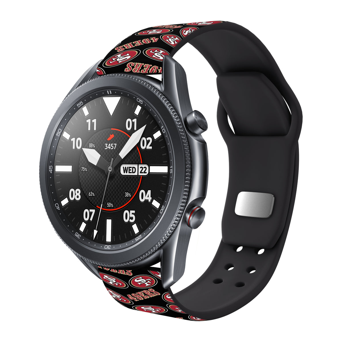 Game Time San Francisco 49ers HD Watch Band Compatible with Samsung Galaxy Watch