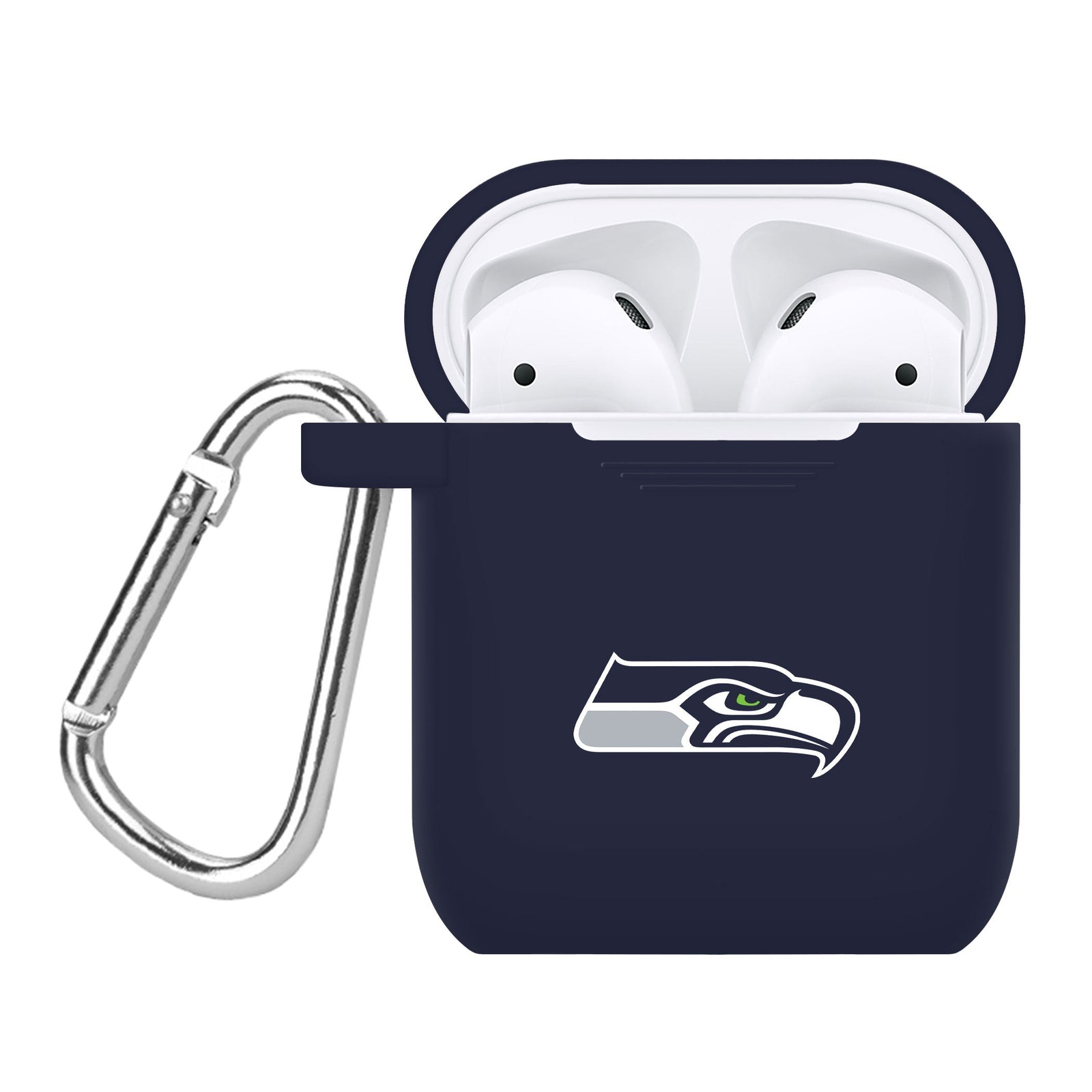 Game Time Seattle Seahawks Silicone Case Cover for Apple AirPods Battery Case
