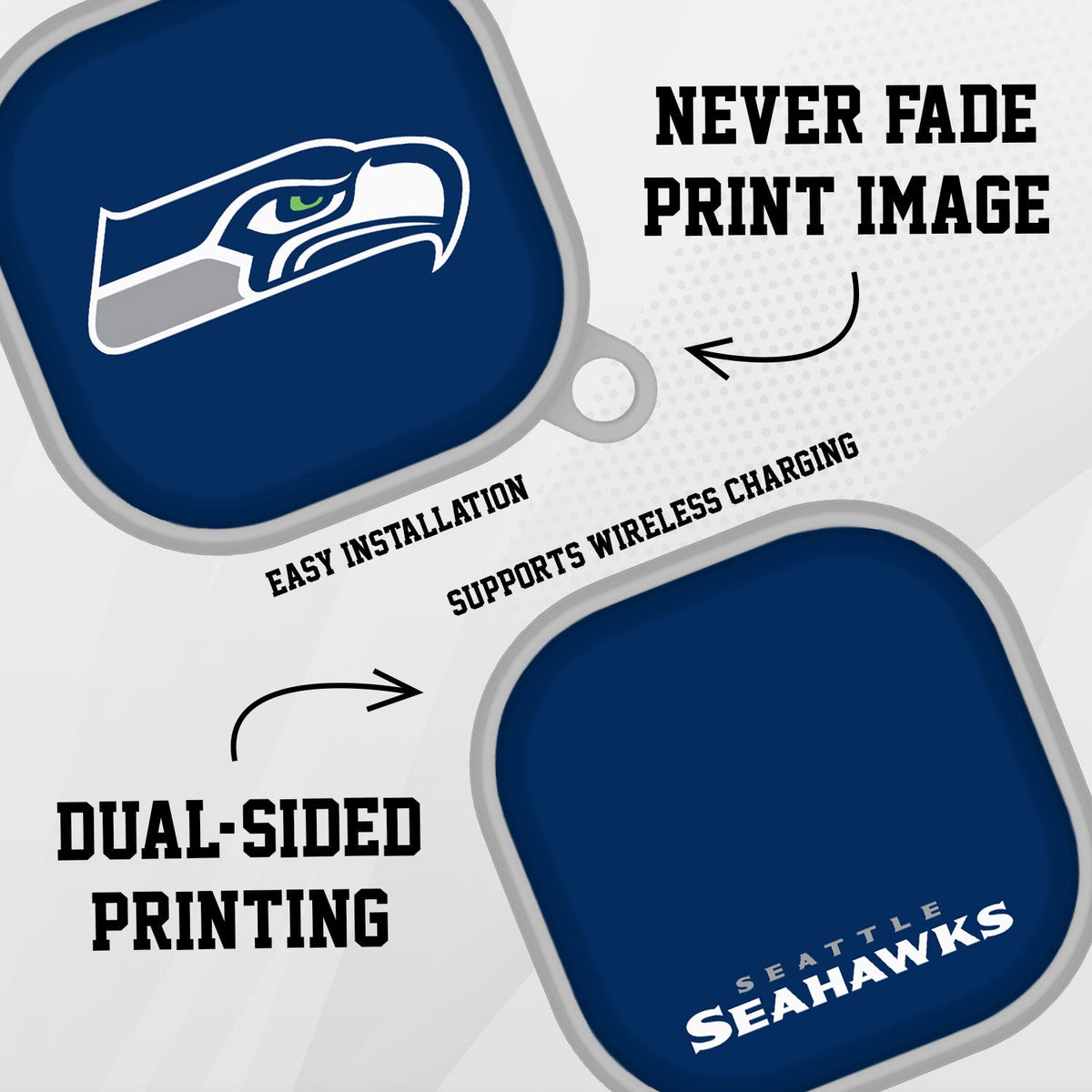 Seattle Seahawks HDX Samsung Galaxy Buds Pro Case Cover