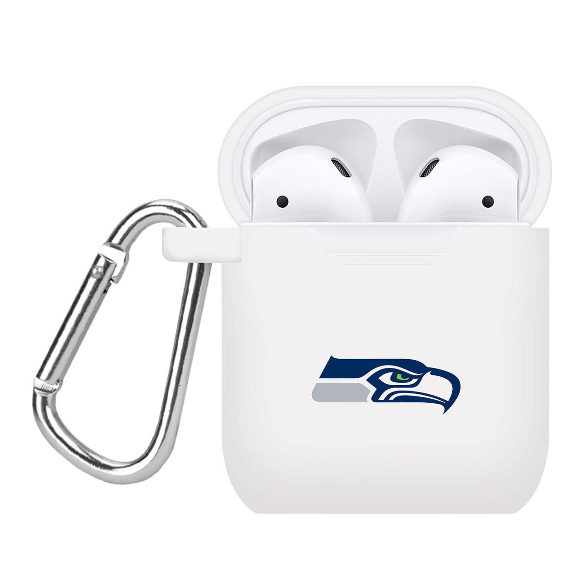 Game Time Seattle Seahawks Silicone Case Cover for Apple AirPods Battery Case
