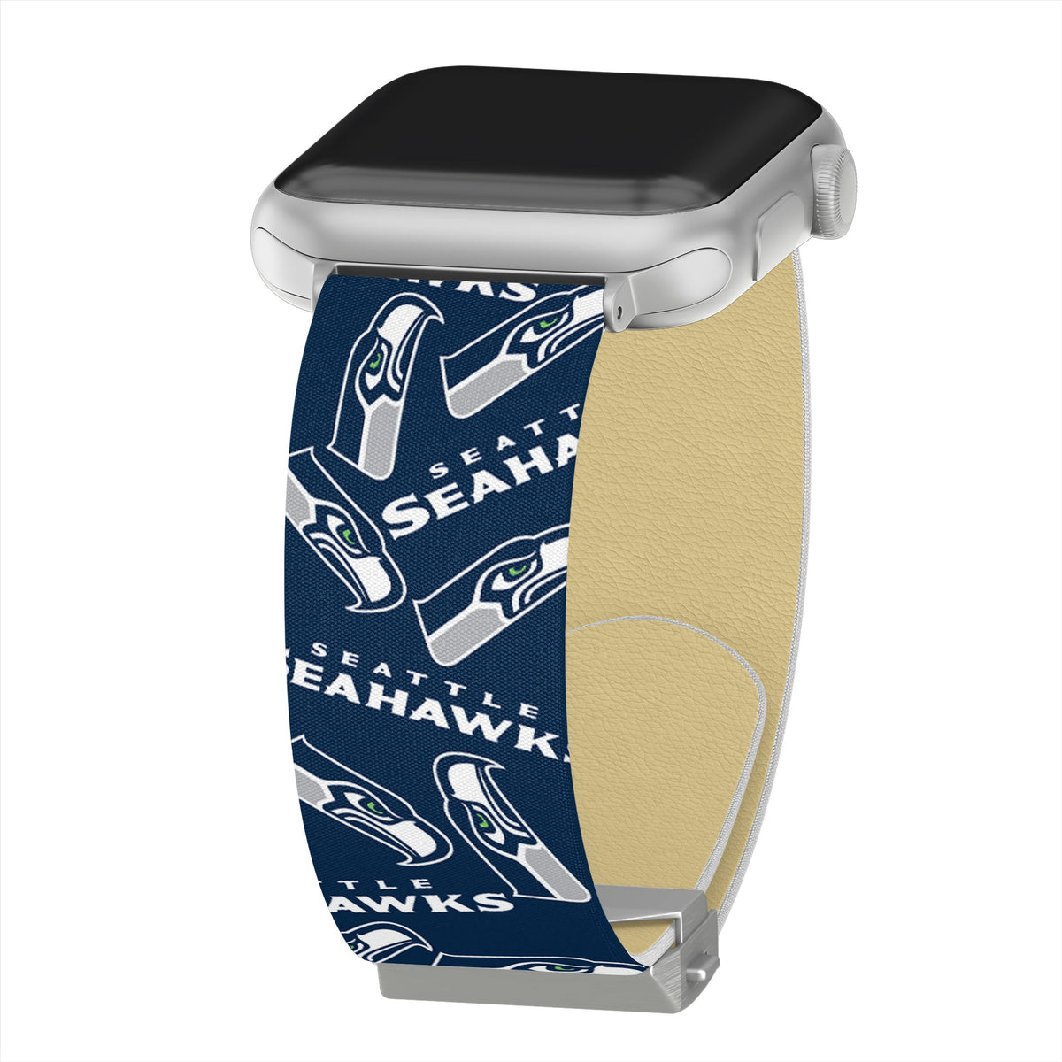 Game Time Seattle Seahawks Signature Series Apple Watch Band With Engraved Buckle