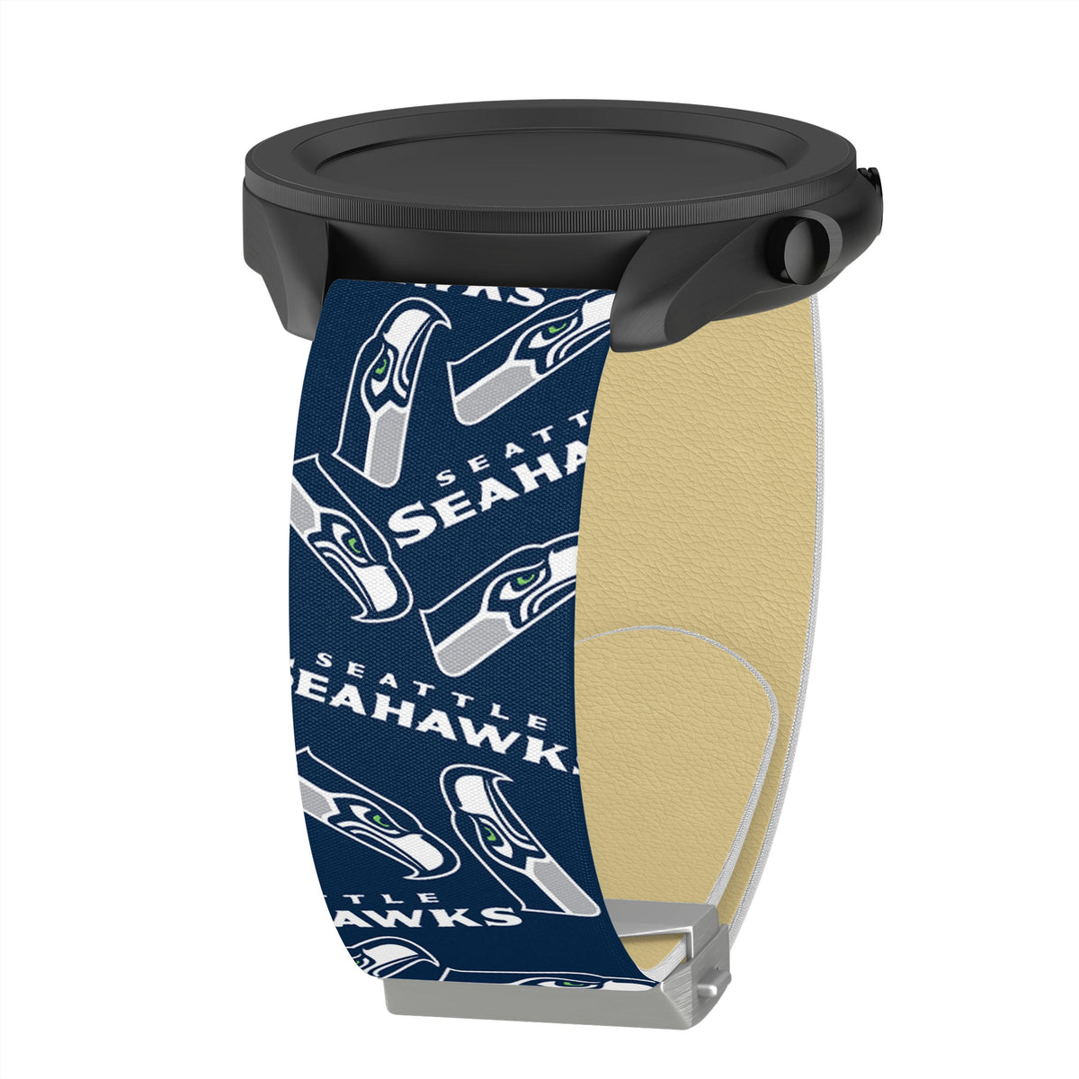 Game Time Seattle Seahawks Signature Series Quick Change Watch Band With Engraved Buckle