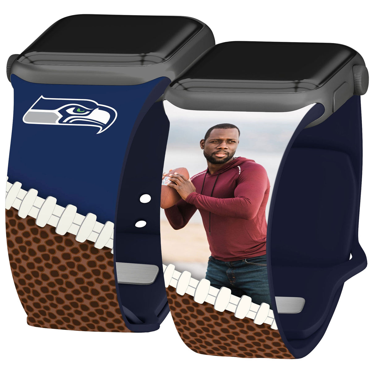 Seattle Seahawks Custom Photo HD Apple Watch Band