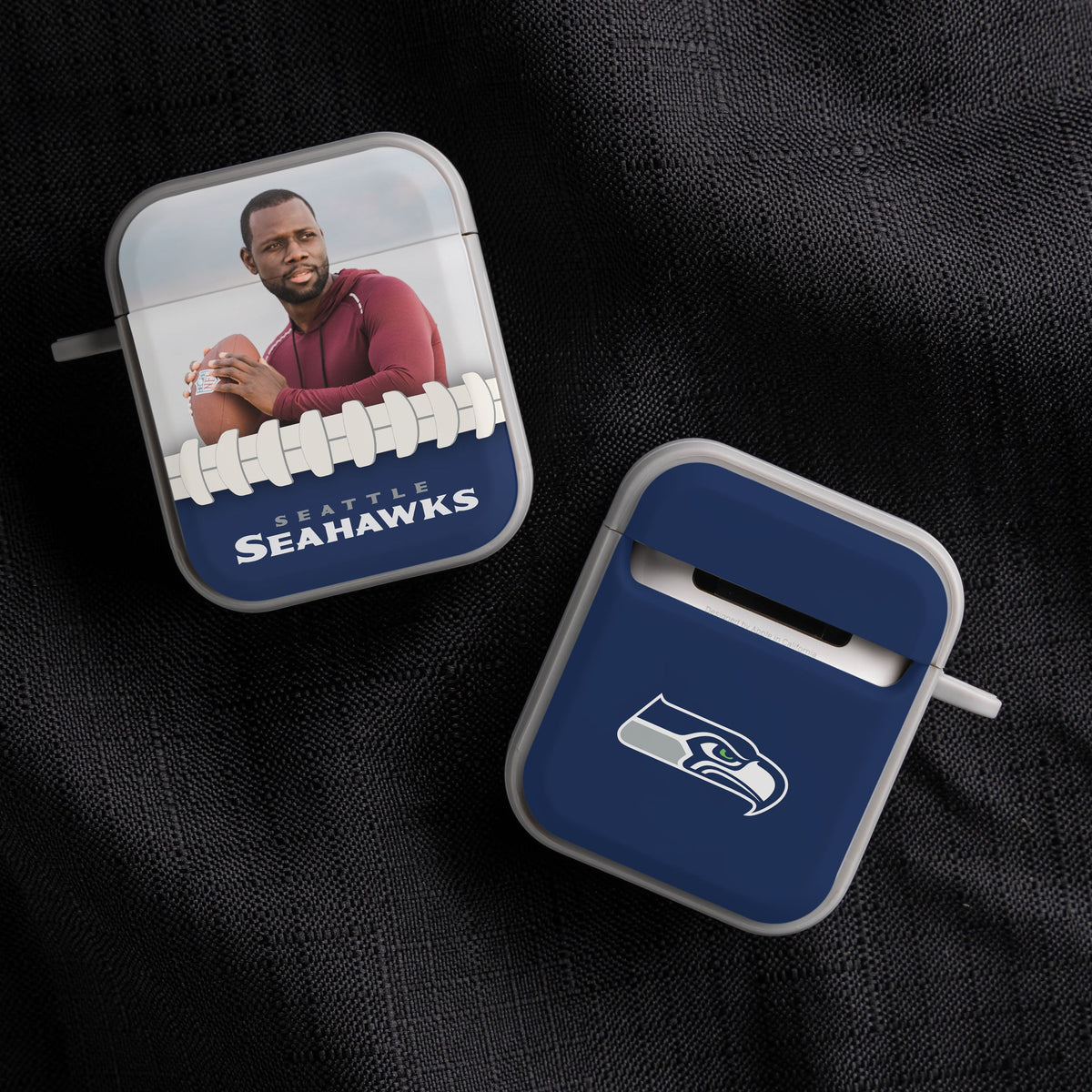 Seattle Seahawks Custom Photo HDX Apple AirPods Gen 1 &amp; 2 Case Cover