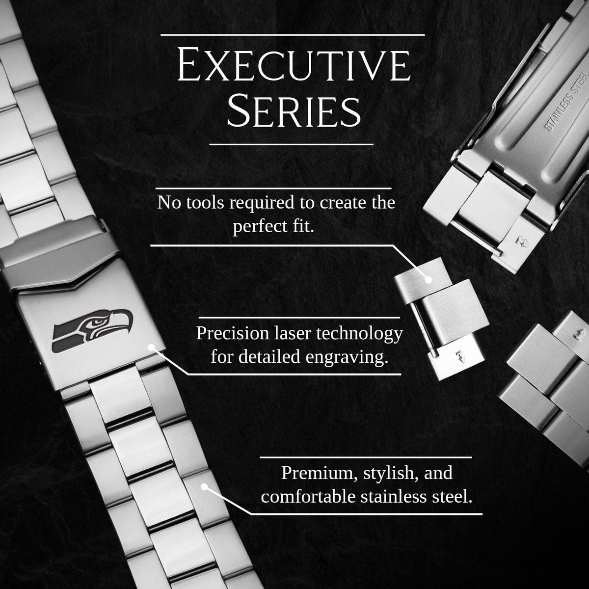 Game Time Seattle Seahawks Executive Series Apple Watch Band