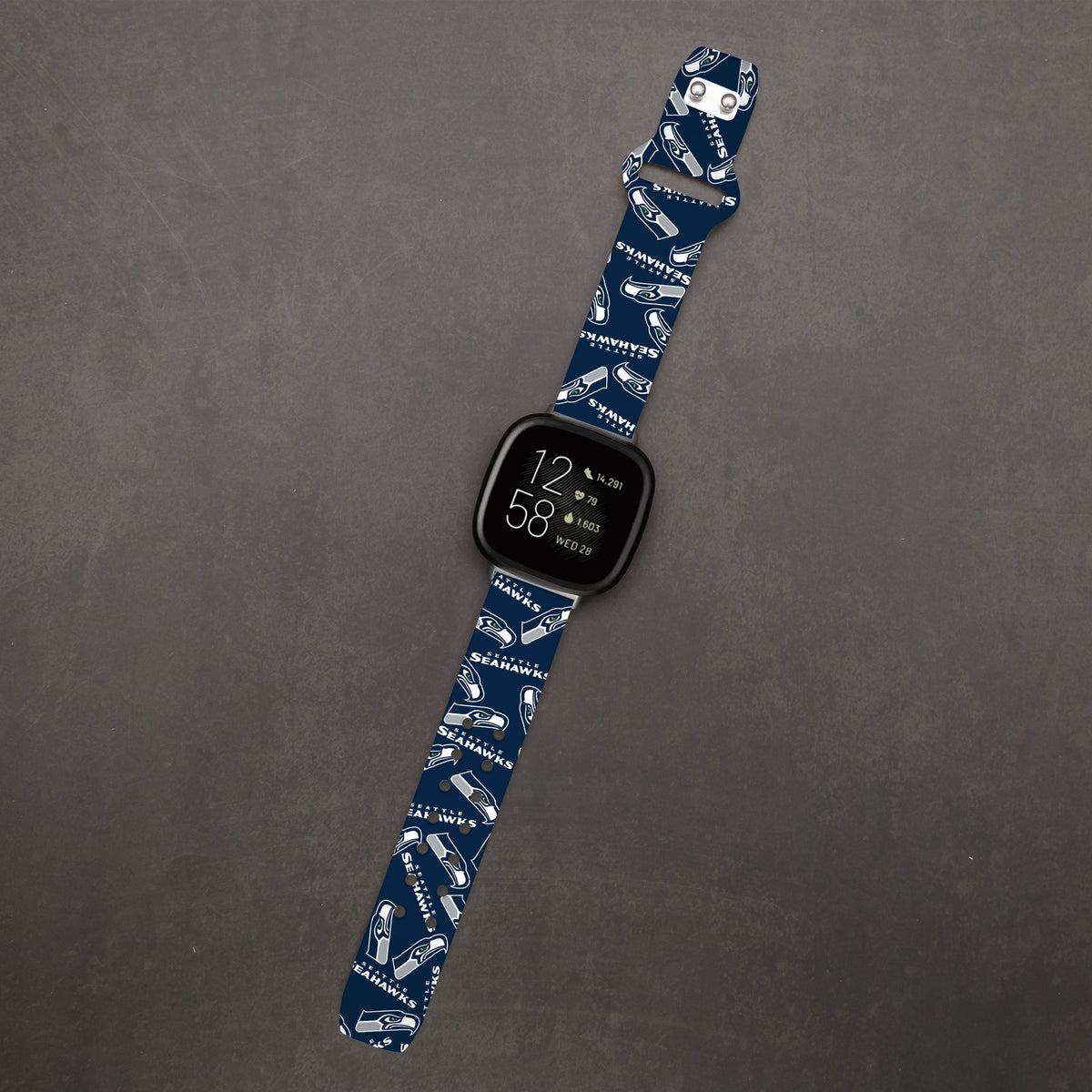 Seattle Seahawks HD Fitbit Versa 3 and Sense Watch Band