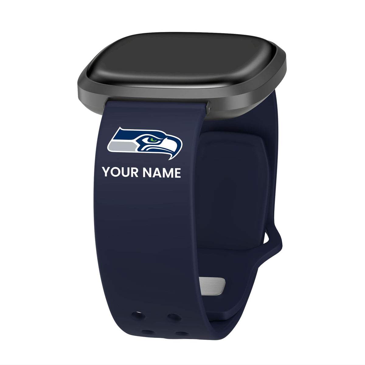 GAME TIME Seattle Seahawks Custom Name HD FitBit Versa 3 &amp; Sense Watch Band