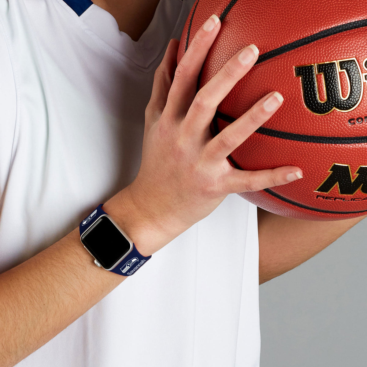 Seattle Seahawks Custom Name HD Apple Watch Band