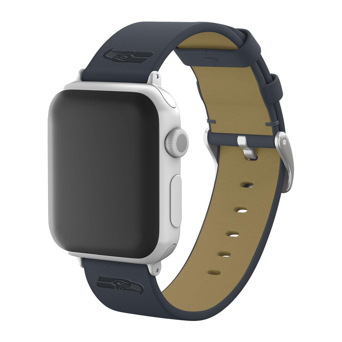 Game Time Seattle Seahawks Apple Leather Watch Band - USA Sewn
