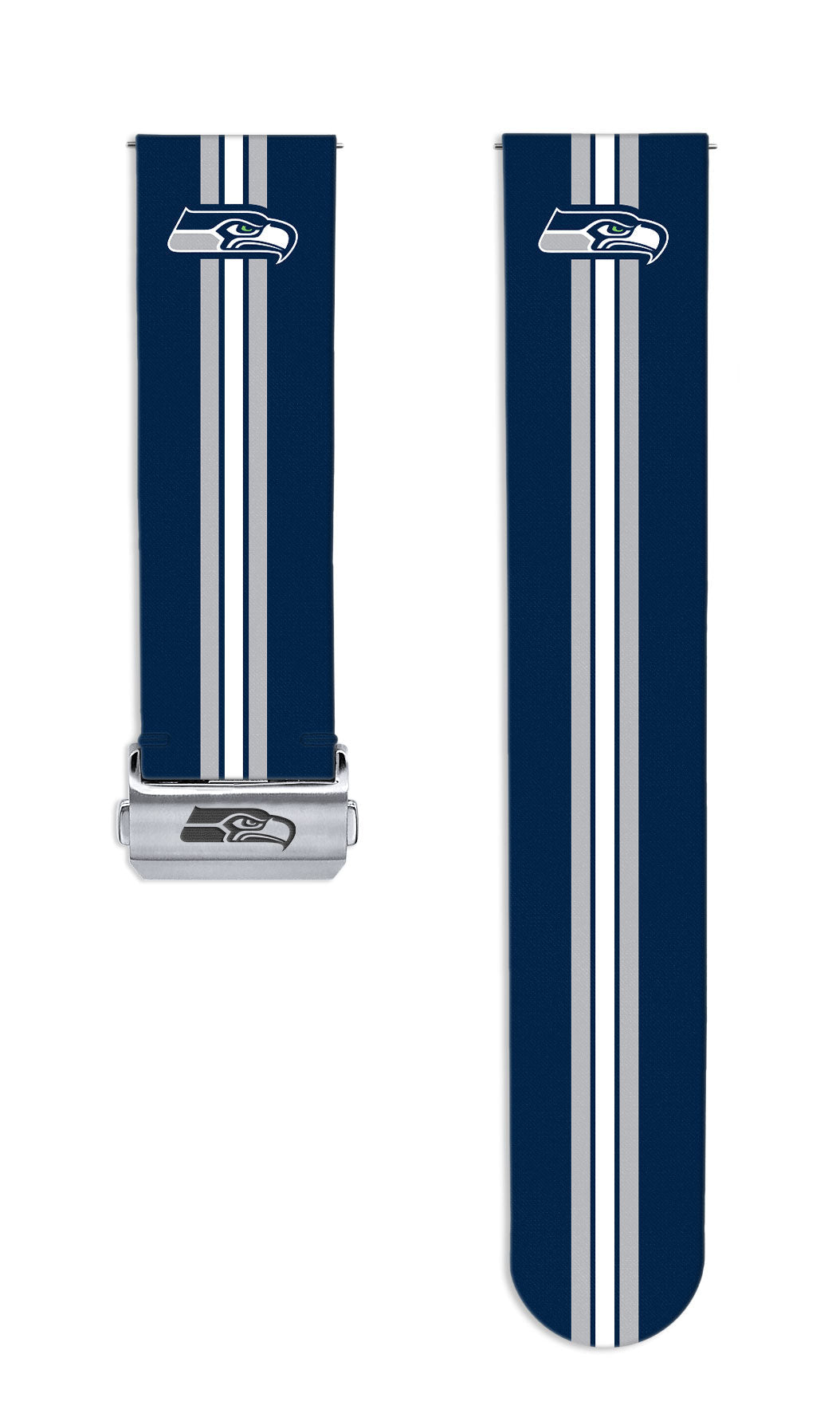 Seattle Seahawks Full Print Quick Change Watch Band With Engraved Buckle - AffinityBands