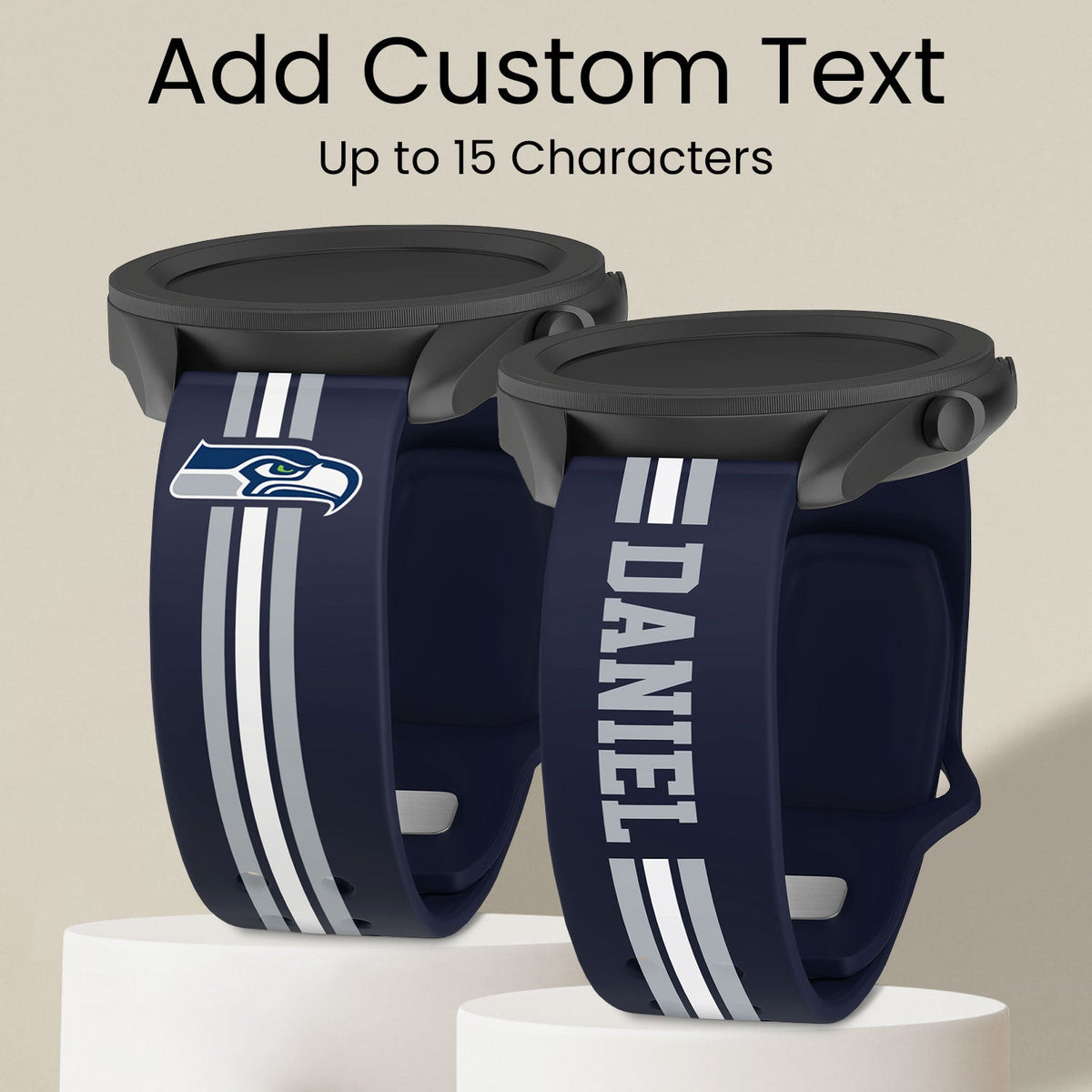 Seattle Seahawks Custom Name HD Watch Band