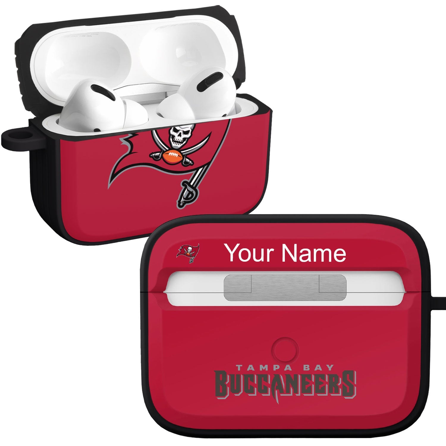 Tampa Bay Buccaneers HDX Custom Name Apple AirPods Pro Case Cover (Classic)