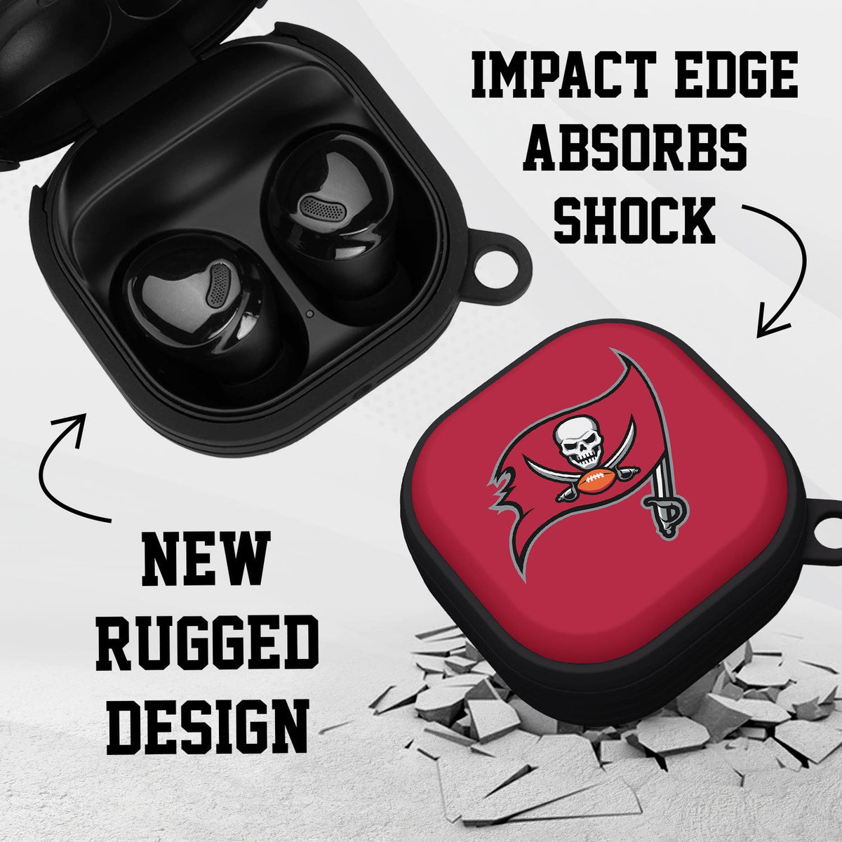 Tampa Bay Buccaneers HDX Samsung Galaxy Buds Pro Case Cover