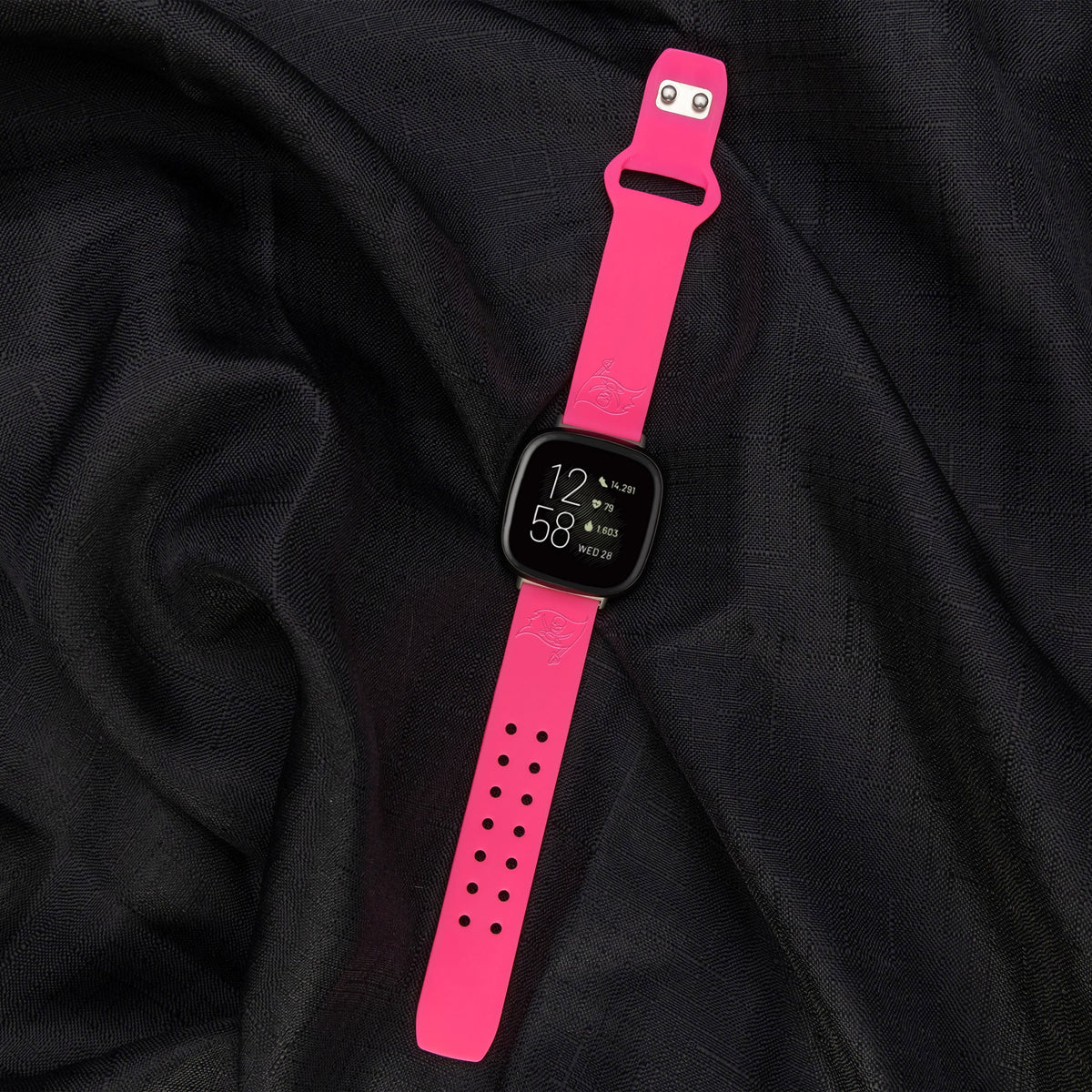 Game Time Tampa Bay Buccaneers Engraved Silicone Sport Fitbit Watch Band