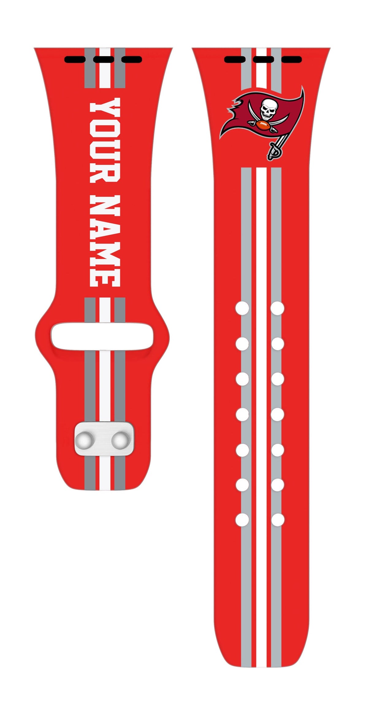 Tampa Bay Buccaneers Custom Name HD Apple Watch Band