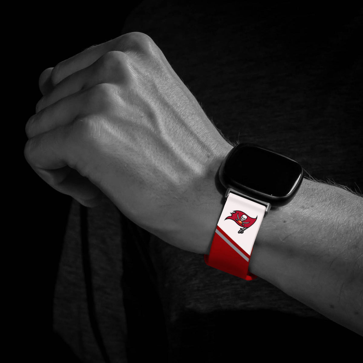 Tampa Bay Buccaneers HD Champion Series Fitbit Versa 3 &amp; Sense Watch Band