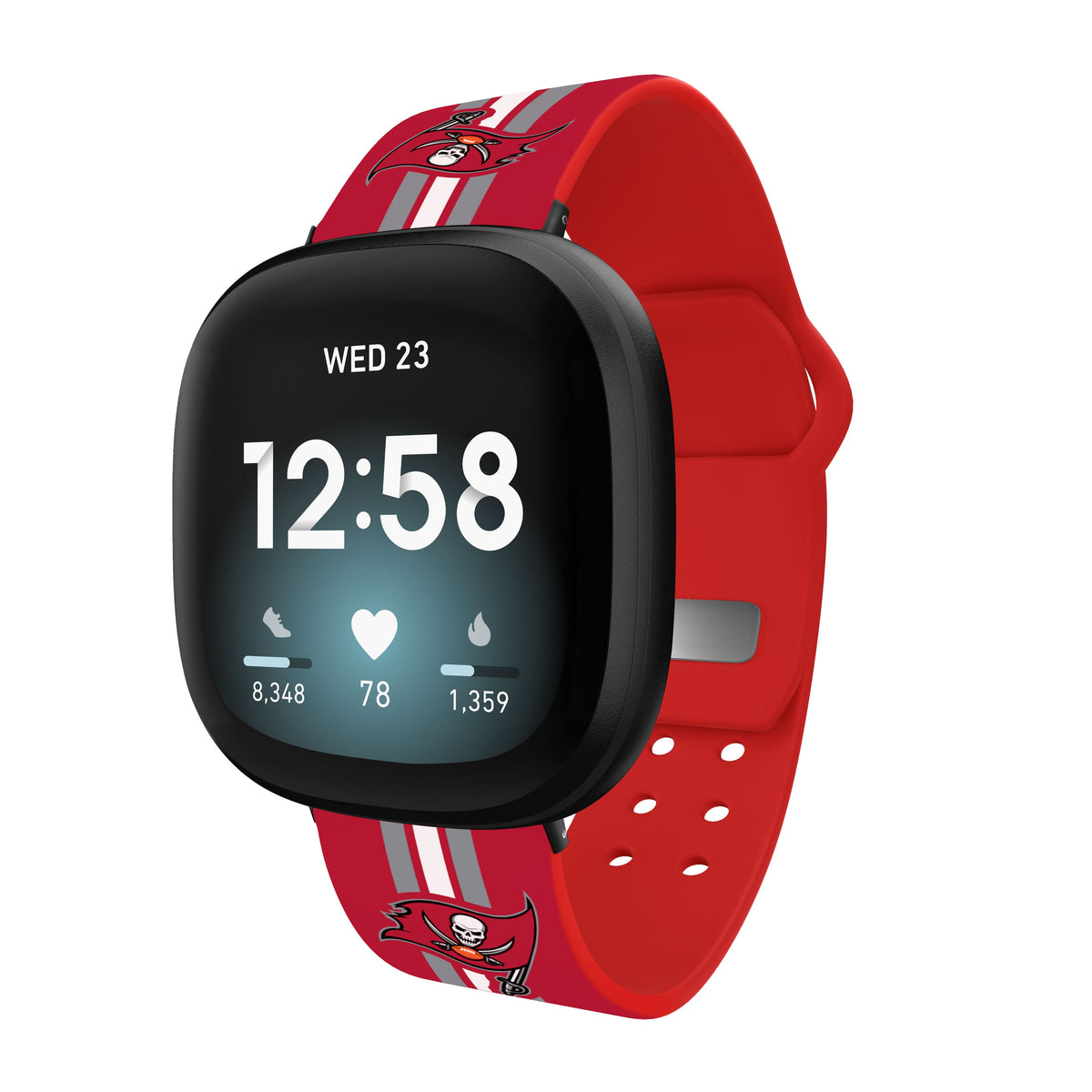 Tampa Bay Buccaneers HD Fitbit Versa 3 and Sense Watch Band