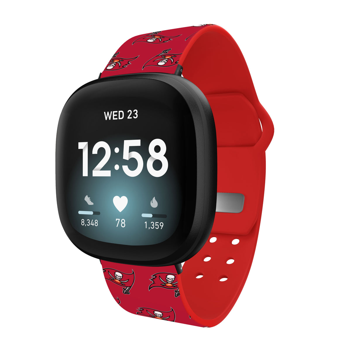 Tampa Bay Buccaneers HD Fitbit Versa 3 and Sense Watch Band