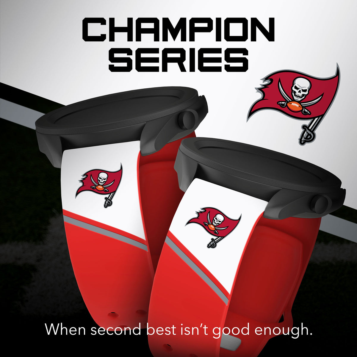 Tampa Bay Buccaneers HD Champion Series Samsung Galaxy Watch Band