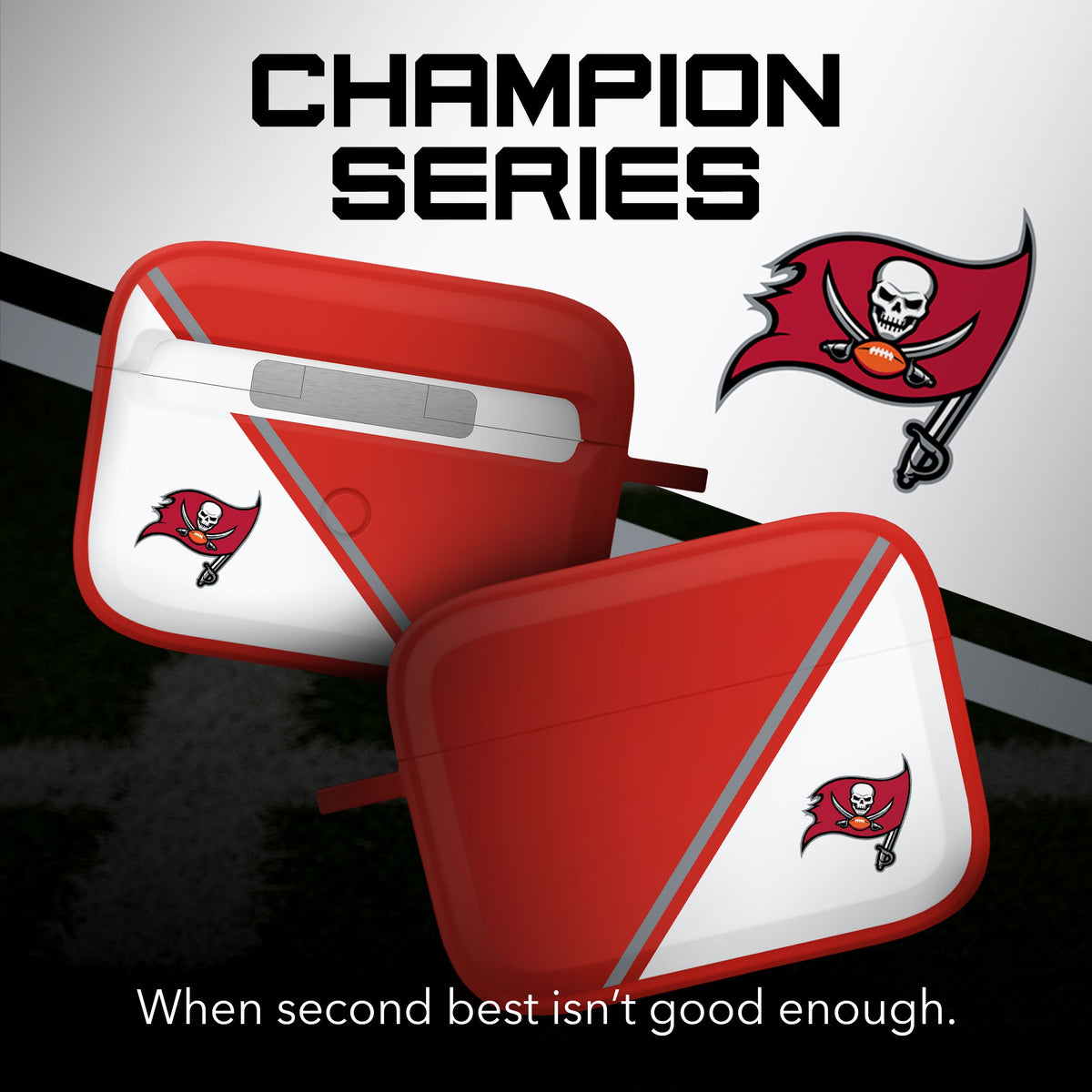 Tampa Bay Buccaneers HDX Champion Series Case Cover Compatible with Apple AirPods Pro