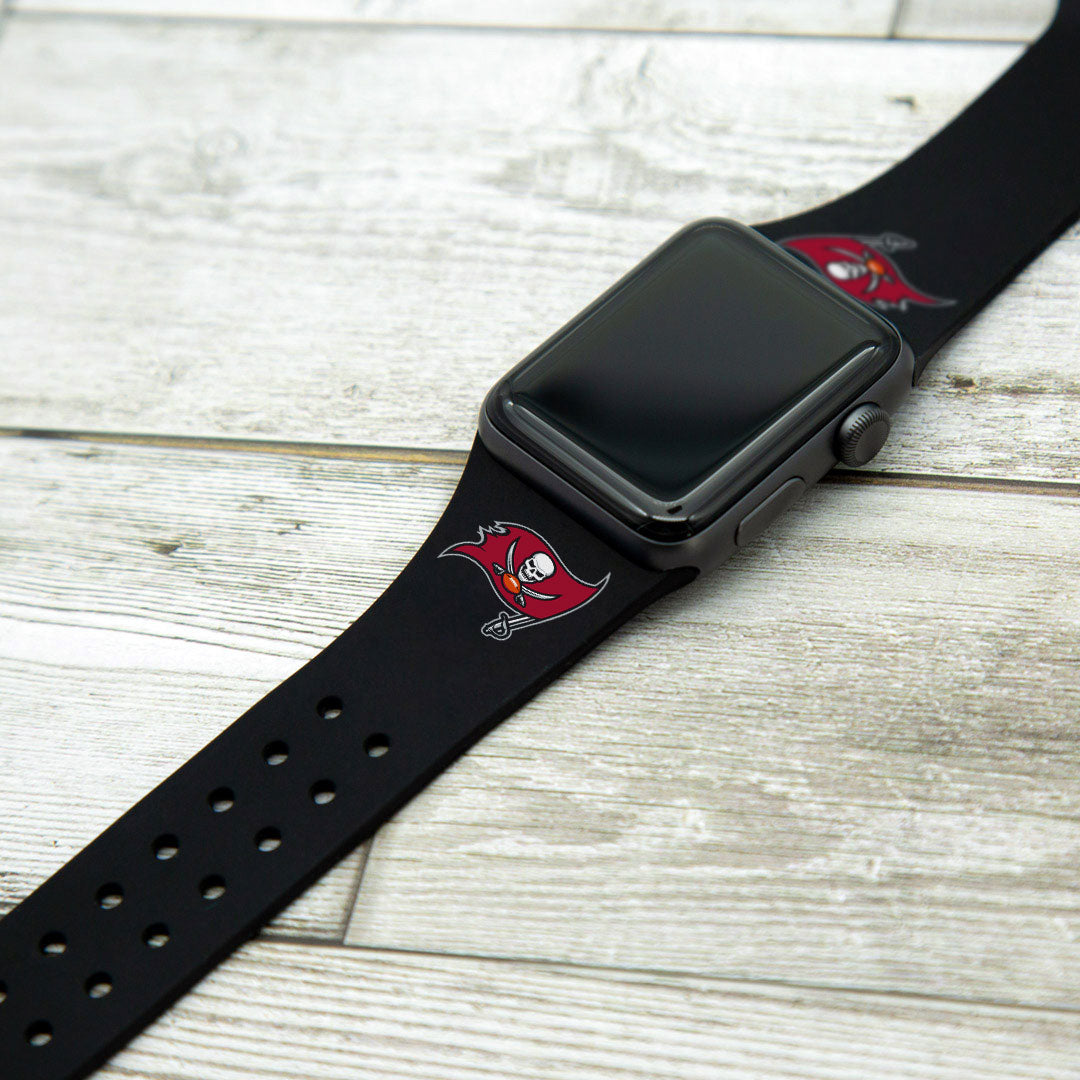 Tampa Bay Buccaneers Silicone Apple Watch Band - Game Time