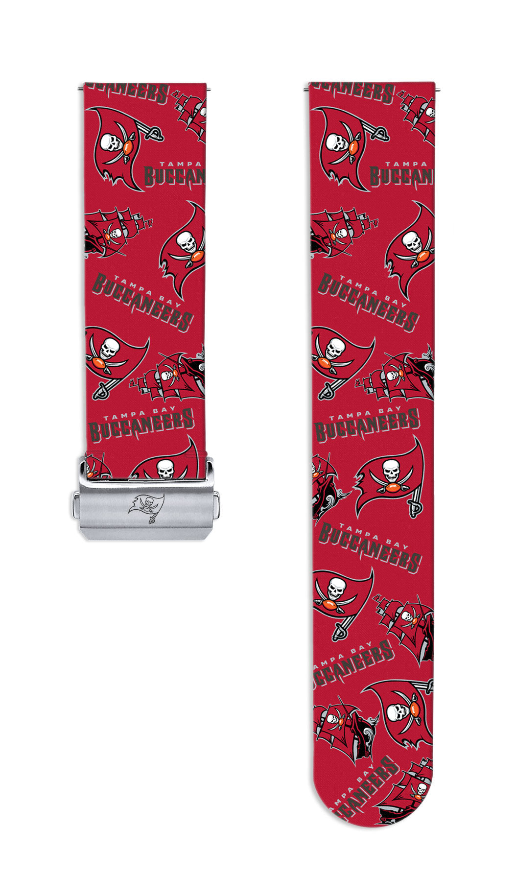 Tampa Bay Buccaneers Full Print Quick Change Watch Band With Engraved Buckle - AffinityBands