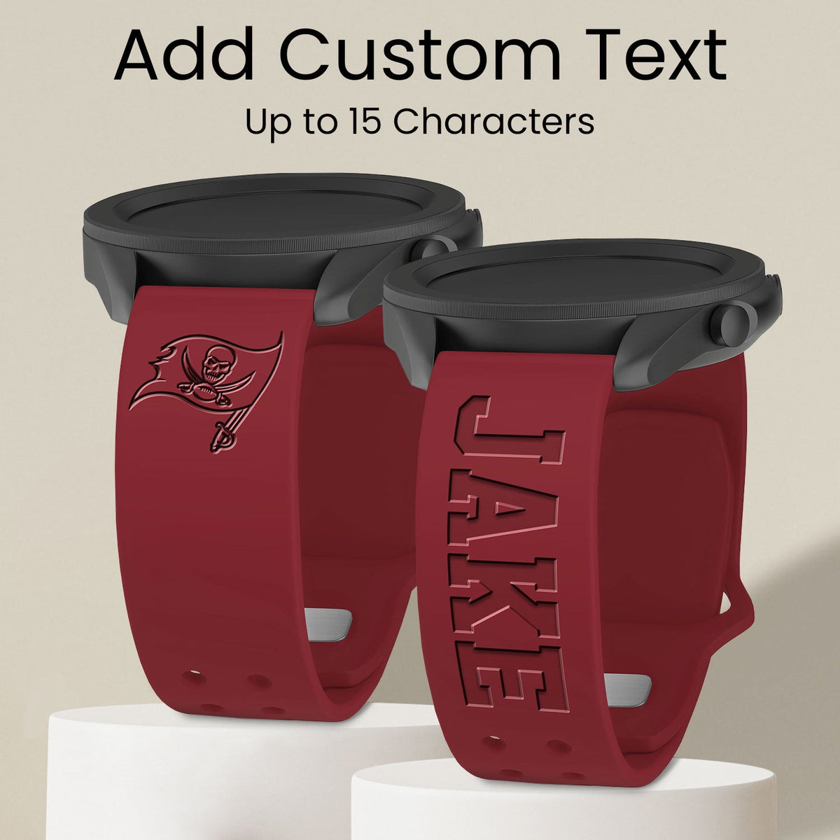 Tampa Bay Buccaneers Custom Engraved Samsung Galaxy Watch Band