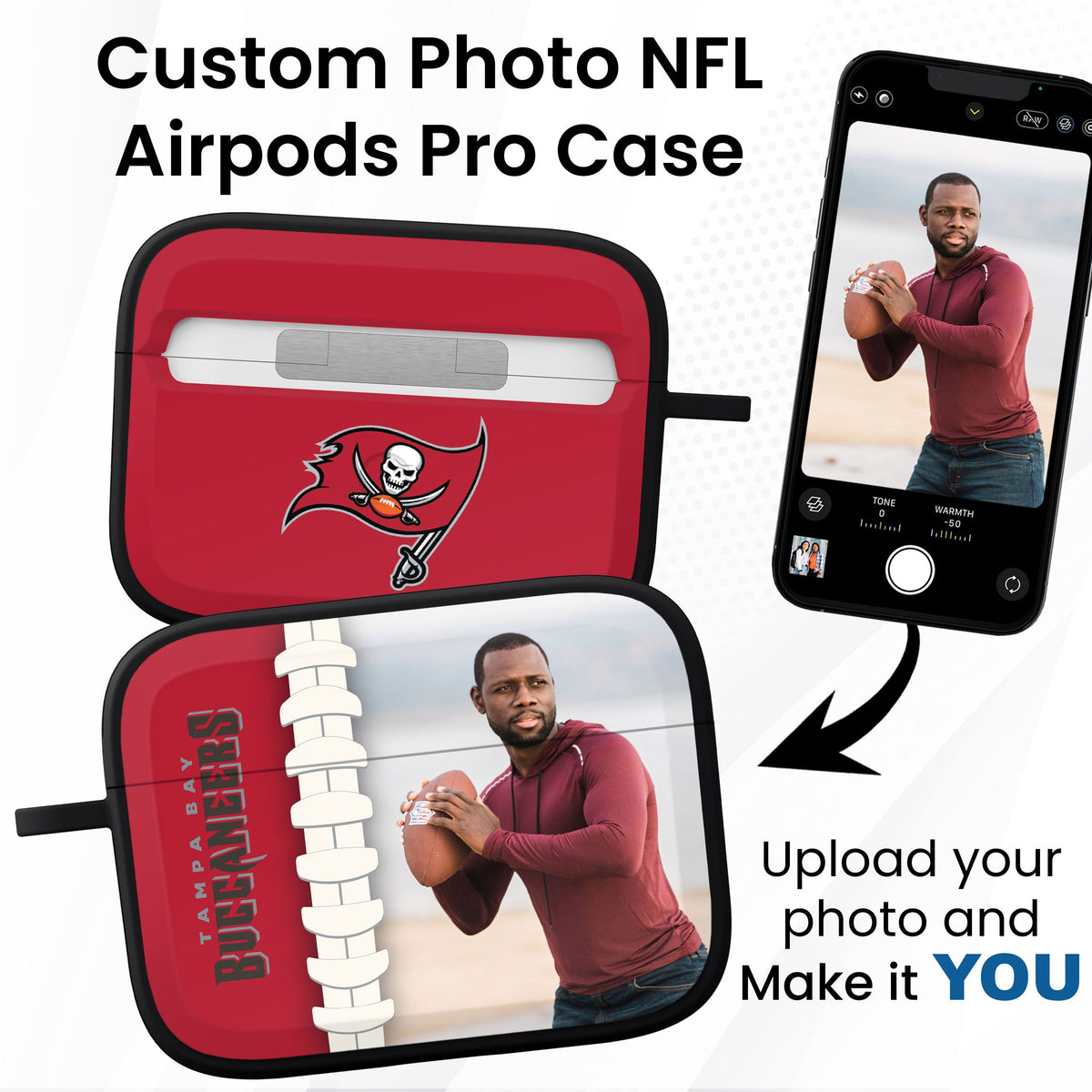 Tampa Bay Buccaneers Custom Photo HDX Apple AirPods Pro Case Cover