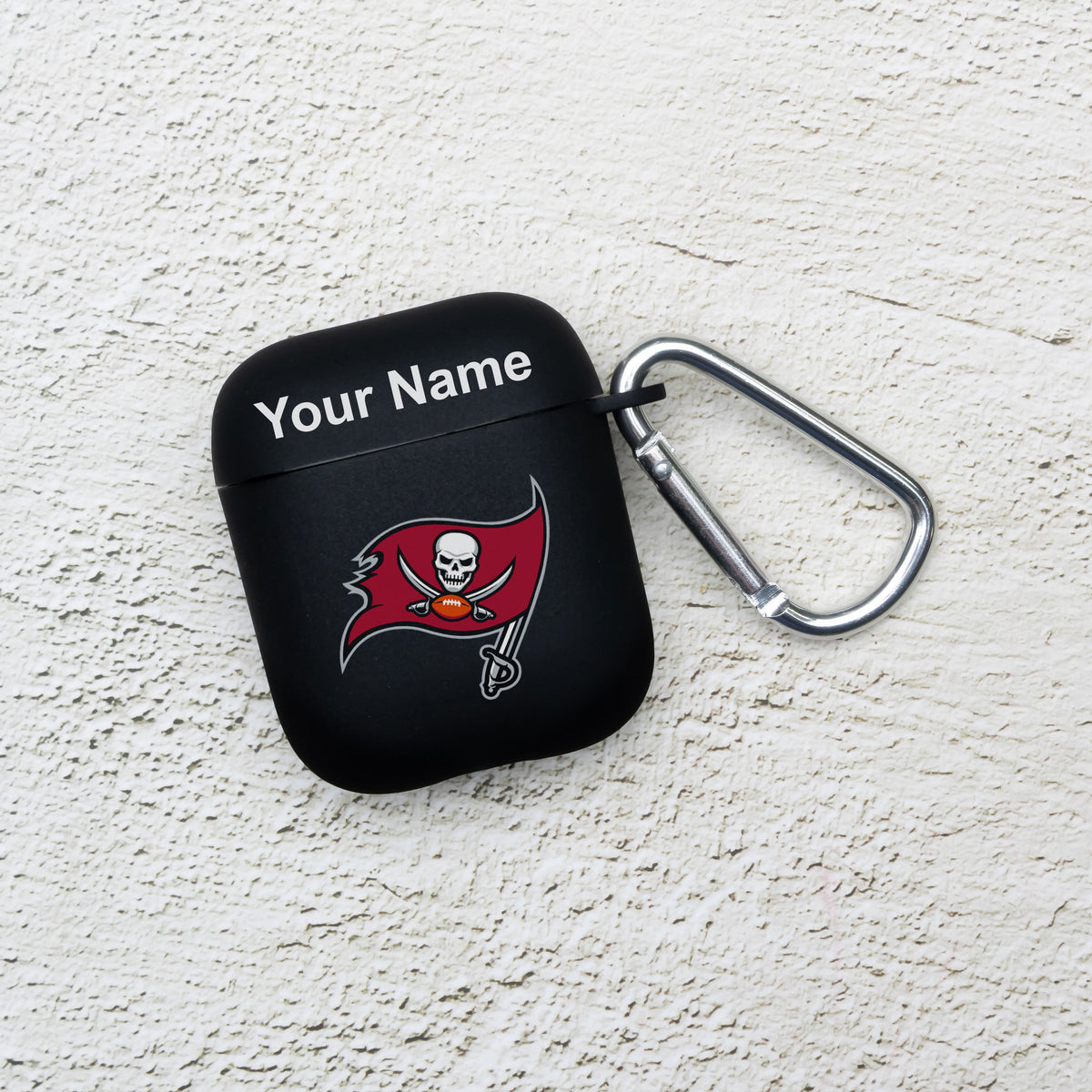 Tampa Bay Buccaneers Custom Name HD Apple AirPods Gen 1 &amp; 2 Case Cover (Black)