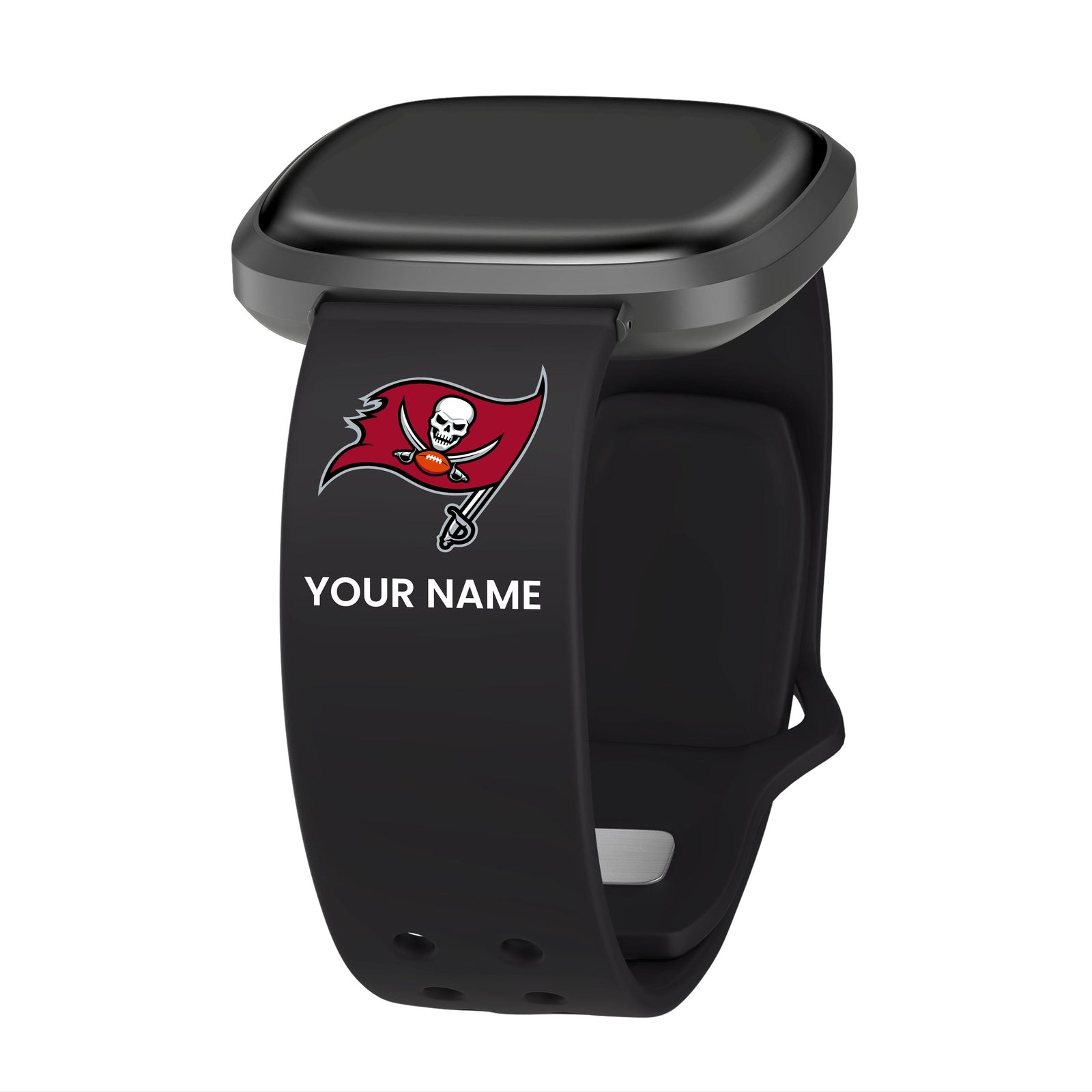 GAME TIME Tampa Bay Buccaneers Custom Name HD FitBit Versa 3 & Sense Watch Band