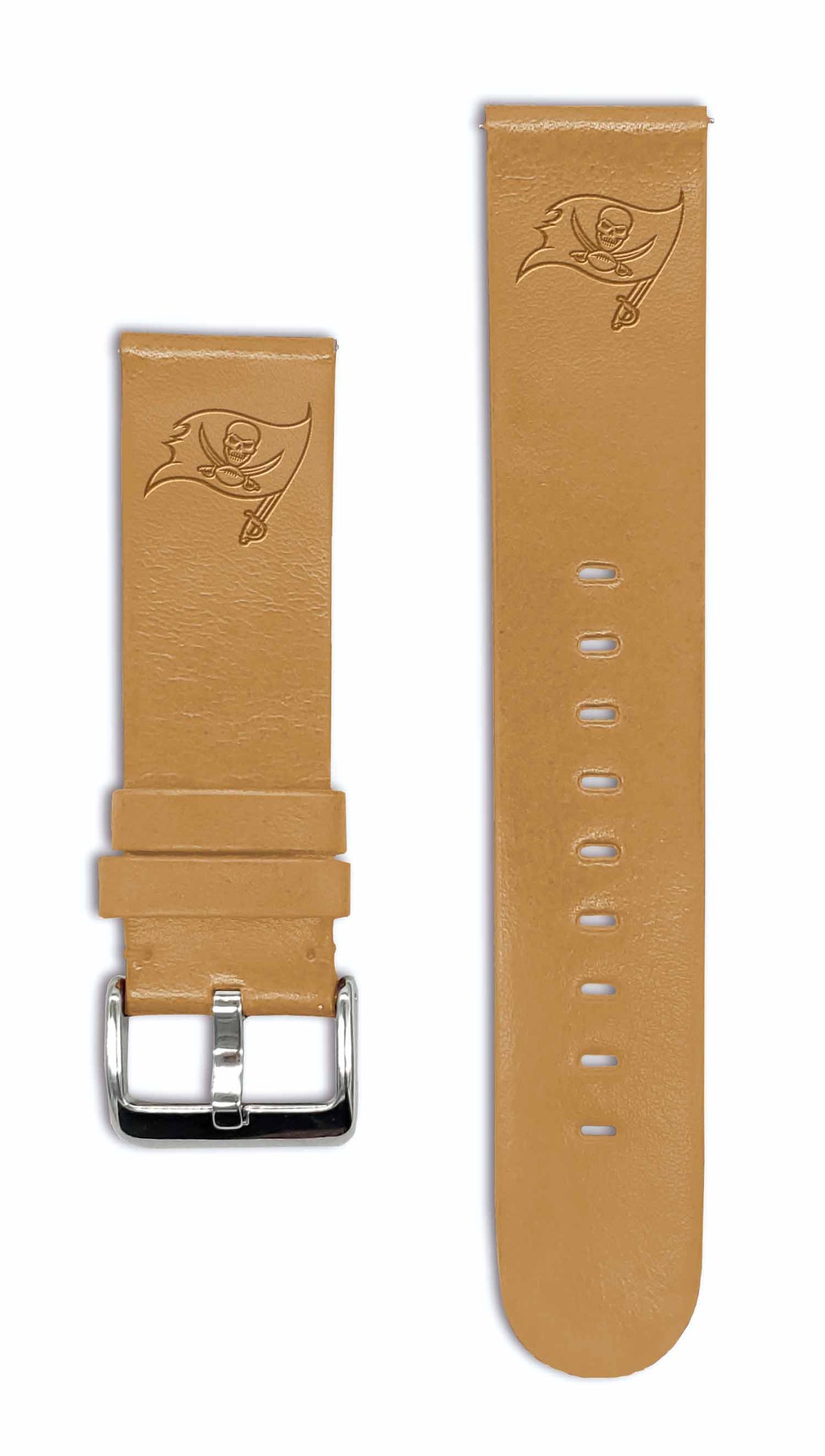 Tampa Bay Buccaneers Quick Change Leather Watch Band - USA Sewn - AffinityBands