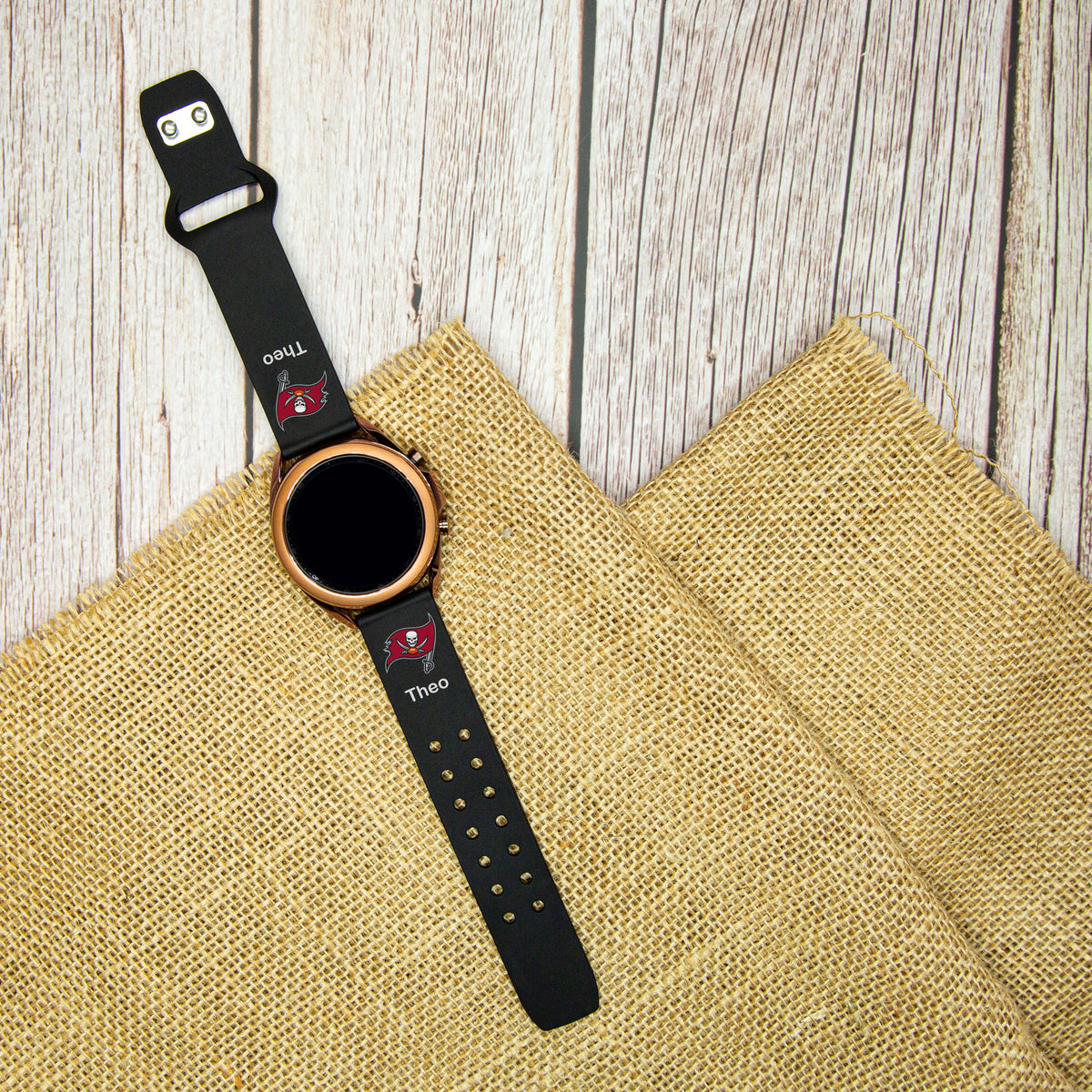 GAME TIME Tampa Bay Buccaneers Custom Name HD Quick Change Watch Band