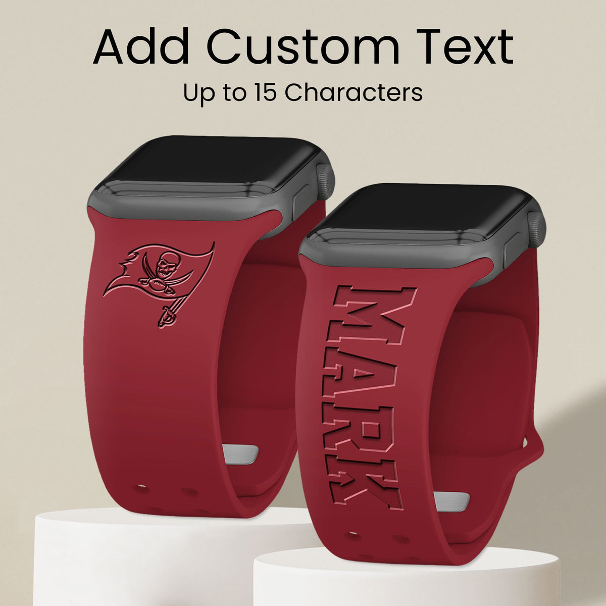 Tampa Bay Buccaneers Custom Engraved Apple Watch Band