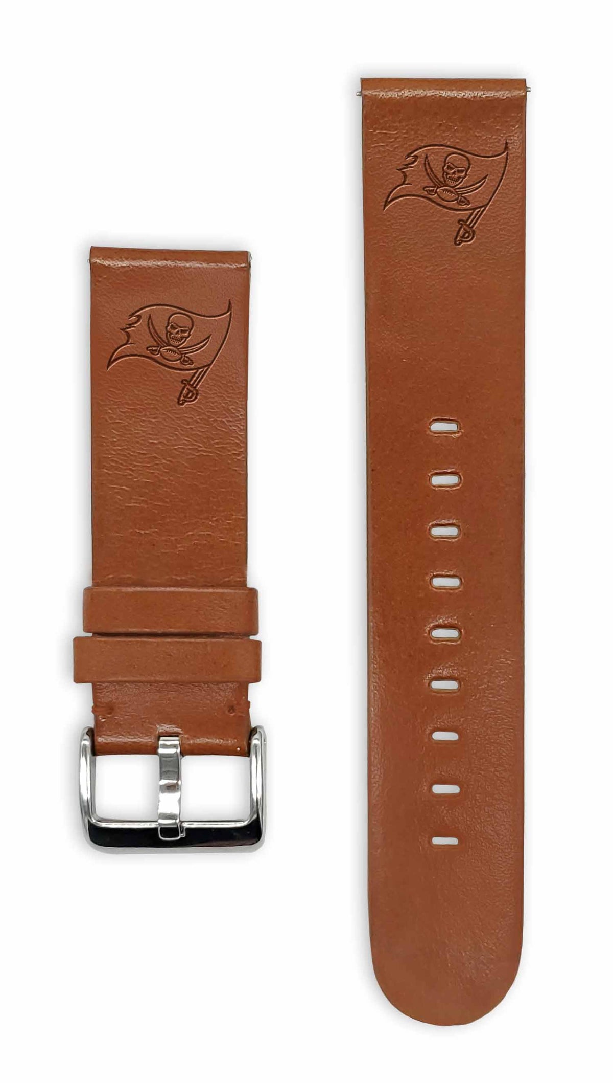 Tampa Bay Buccaneers Quick Change Leather Watch Band - USA Sewn - AffinityBands