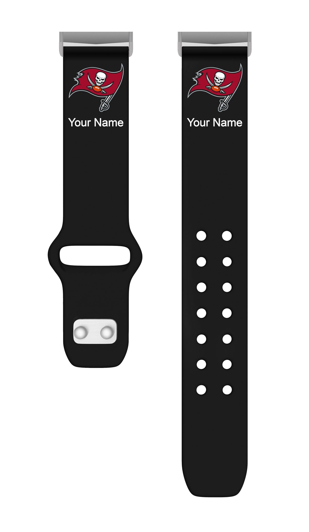 GAME TIME Tampa Bay Buccaneers Custom Name HD FitBit Versa 3 &amp; Sense Watch Band