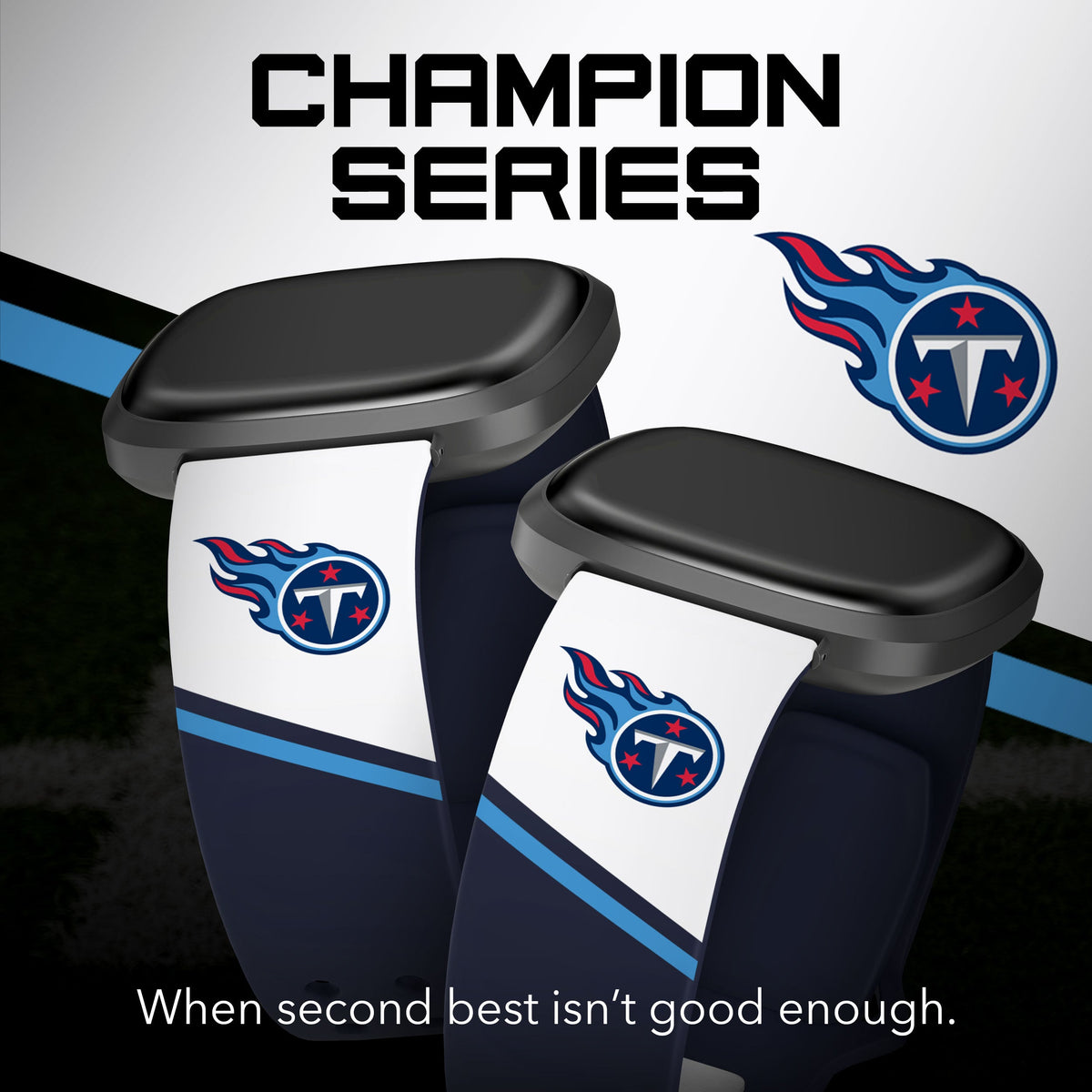 Tennessee Titans HD Champion Series Fitbit Versa 3 &amp; Sense Watch Band