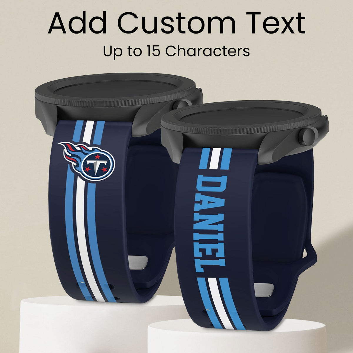 Tennessee Titans Custom Name HD Watch Band