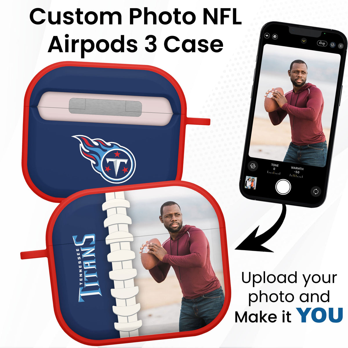 Tennessee Titans Custom Photo HDX Apple AirPods Gen 3 Case Cover