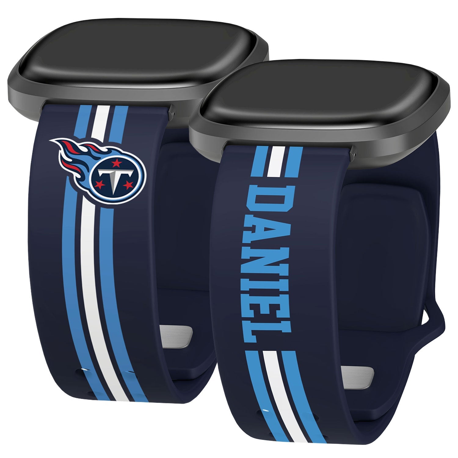 Tennessee Titans Custom Name HD Fitbit Versa 3 and Sense Watch Band