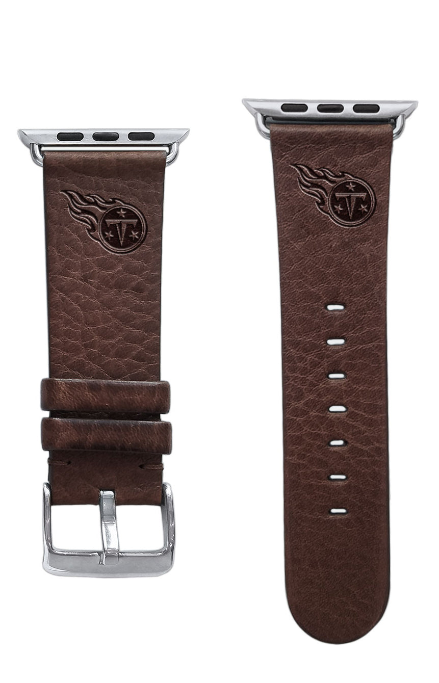 Tennessee Titans Leather Apple Watch Band - AffinityBands