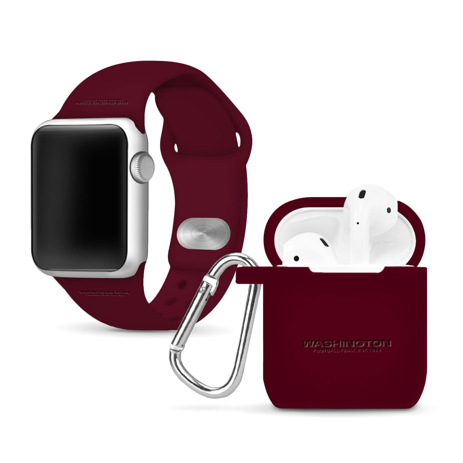 Washington Football Team Engraved Apple Combo Package - Game Time Bands