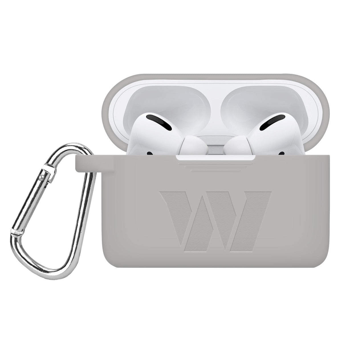 Game Time Washington Commanders Engraved Silicone AirPods Pro Case Cover