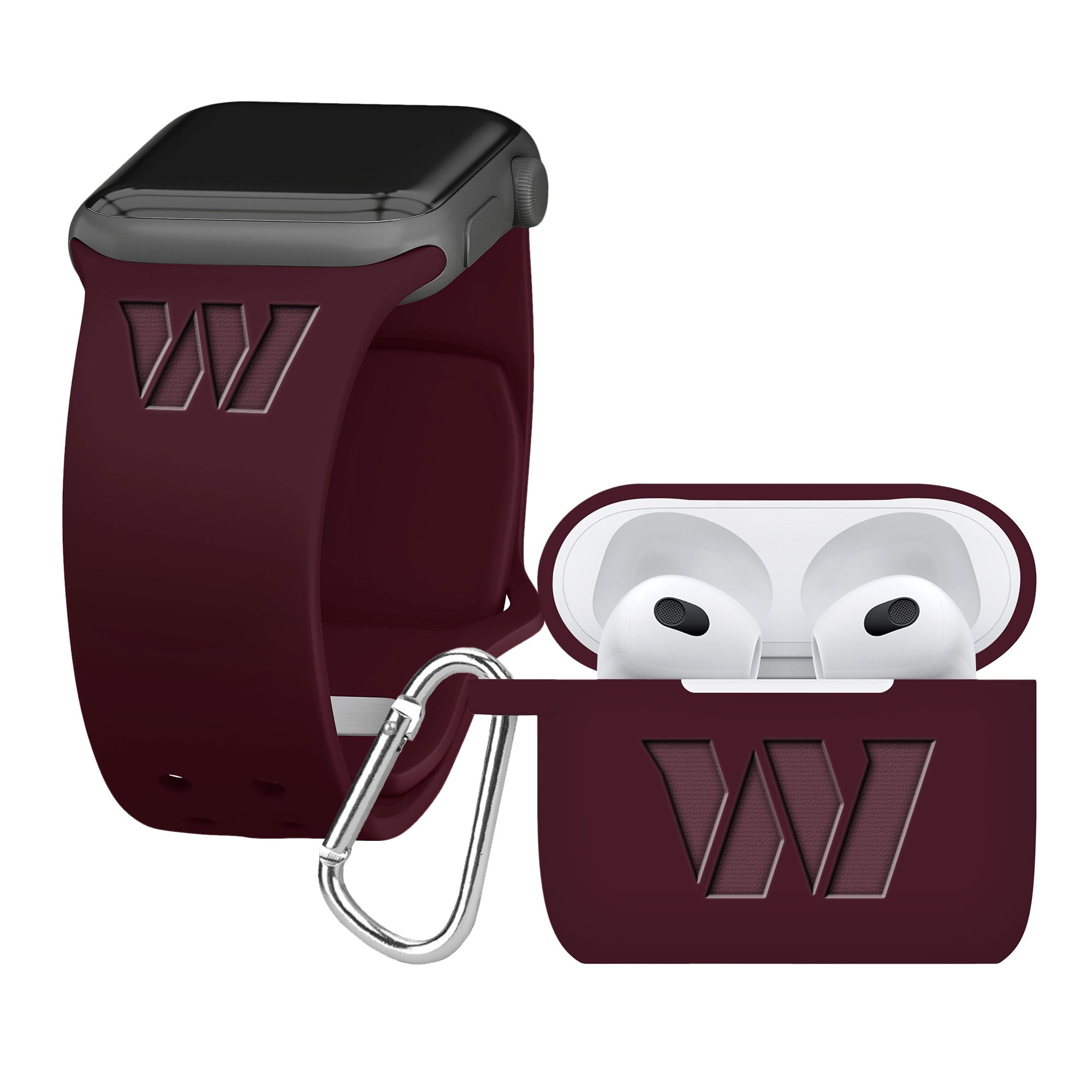 Game Time Washington Commanders Engraved Apple Gen 3 Combo Package