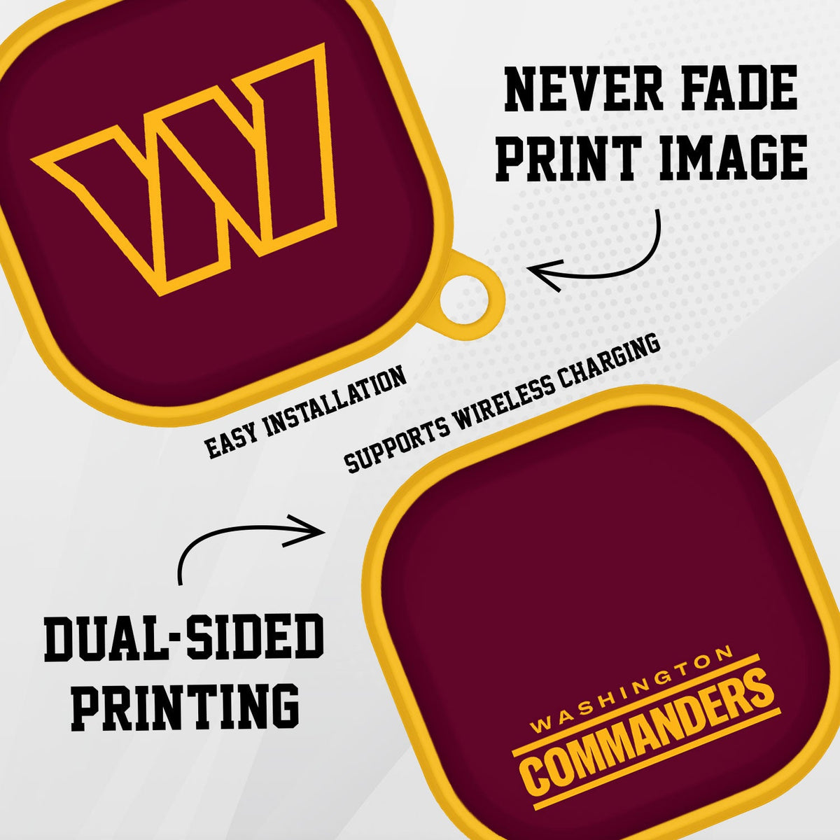 Washington Commanders HDX Samsung Galaxy Buds Pro Case Cover